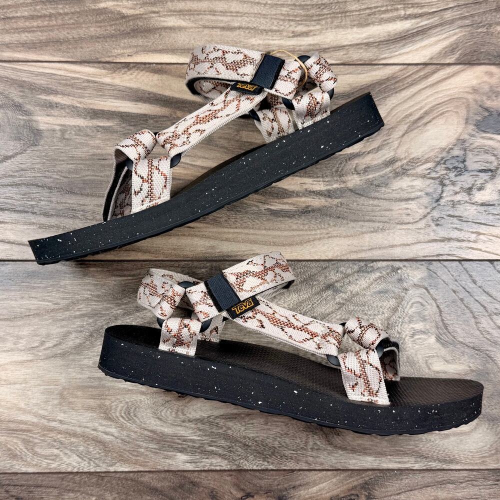 NIB Teva All Gender Original Universal ReLoop Outdoor Sport Sandals W9 M7 NLBK - Picture 4 of 9